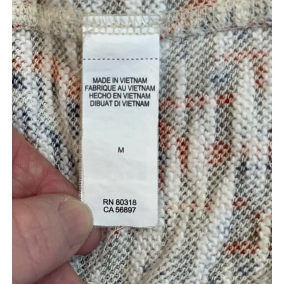 LUCKY BRAND Open Jacket Sweater Cardigan Medium Multicolor Southwestern Boho EUC - Picture 6 of 15